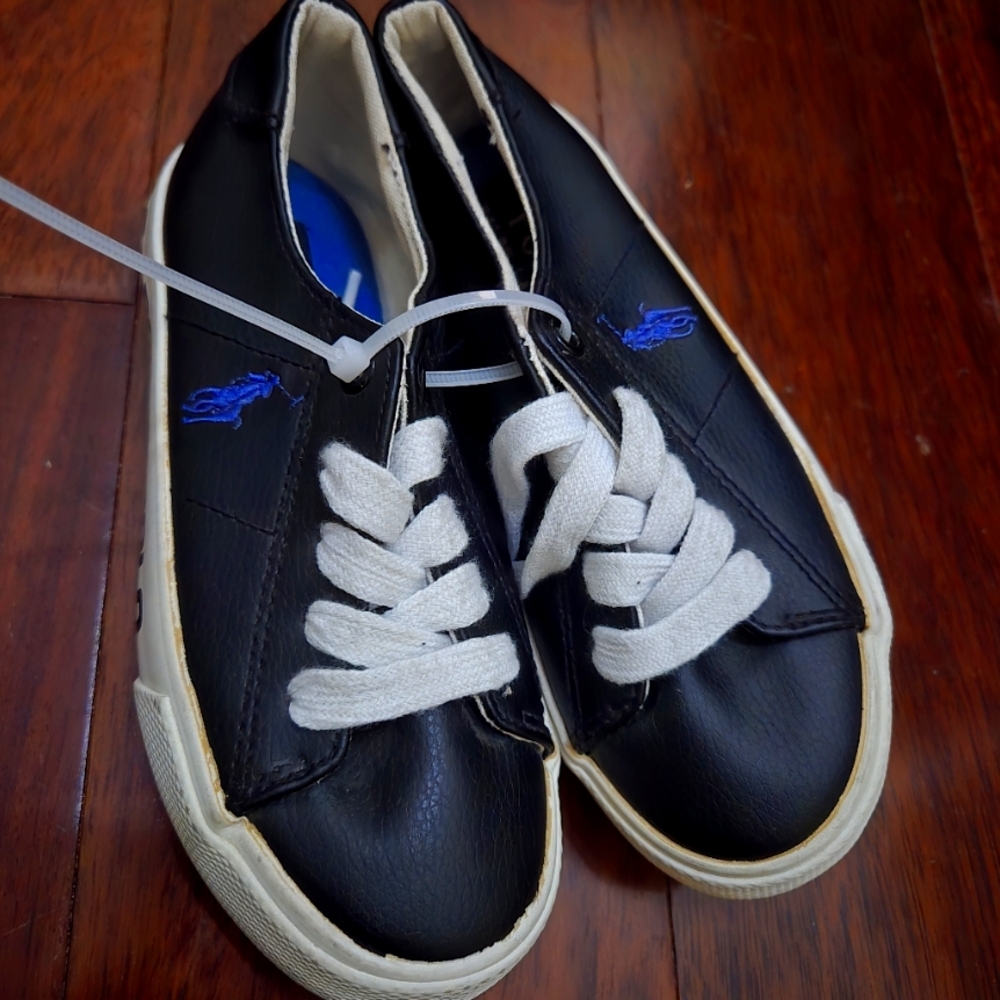 Kids Polo Black Sneakers Size 11